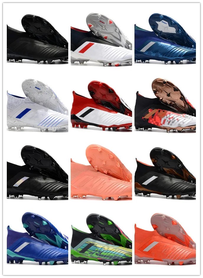 

2019 new arrival mens soccer shoes Predator 19.1 FG high ankle soccer cleats Predator 19 accelerator tango football boots Tacos