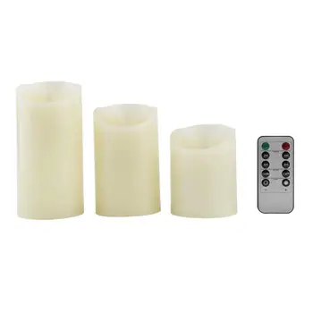 

3 pcs/set Flickering Flameless LED Tea light Flicker Tea Candle Light^E