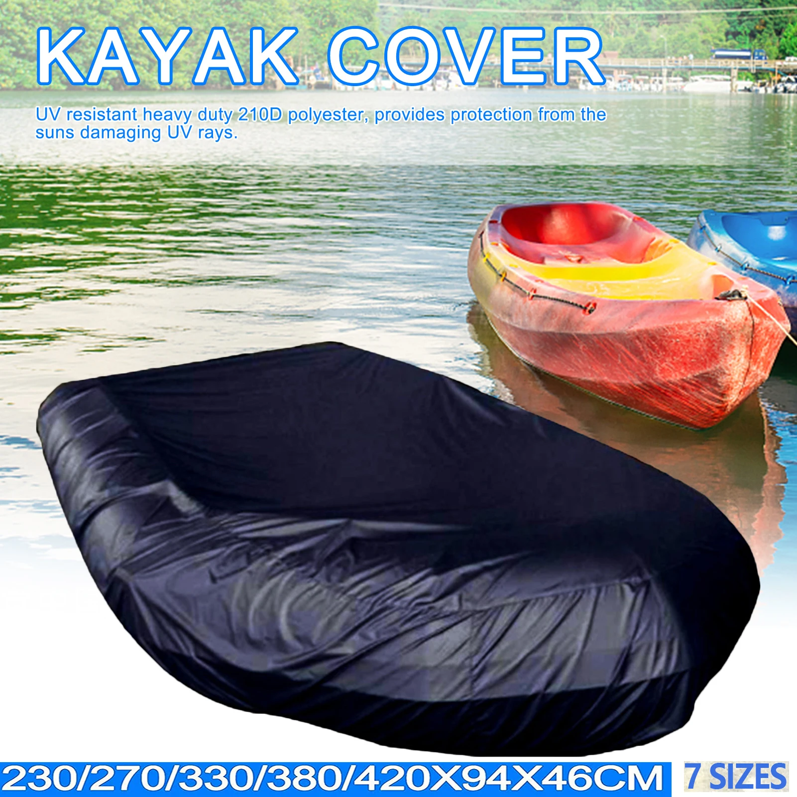 Marine Boat Cover Waterproof Dustproof Anti UV Ice Snow Inflatable Boat Dinghy Fishing Rubber Kayak Sun Cover Heavy Duty