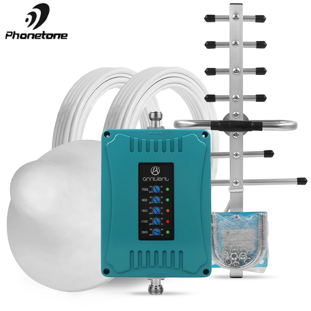 Усилитель сотового сигнала 2G 3G 4G 700/900/1800/2100 МГц 70 дБ|Общественное вещание| |