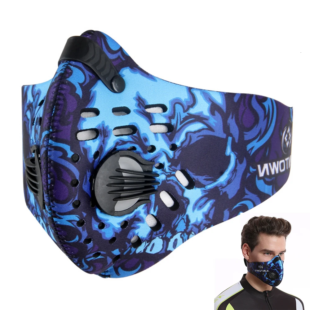 PM2.5 Пылезащитная маска с активированным углем черный kn95 дышащий складной изменяемый фильтр Открытый Велоспорт Бег защита маска для лица