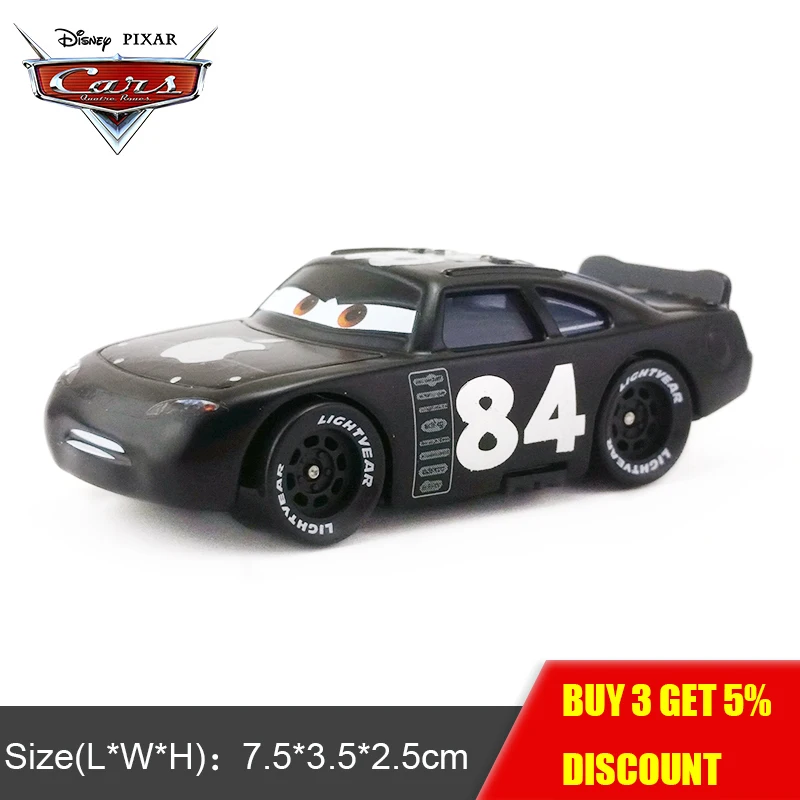 Disney Pixar Cars Black Icar 1:55 Металл литой под давлением автомобиль Развивающие игрушки