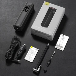 Compact High-Pressure Digital Tire Inflator & Air Pump (Black)