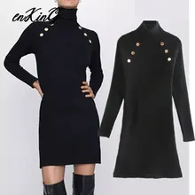 Зимнее женское платье, английское элегантное облегающее платье с пуговицами, vestidos de fiesta de noche, вязаное мини платье, Женский блейзер
