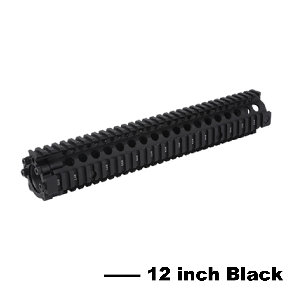 CNC алюминий MK18 Handguard тактический рельс для страйкбола пневматические пистолеты Jinming Gen9 J9 M4A1 AEG гель бластер Пейнтбол Аксессуары - Цвет: 12 Inch Black