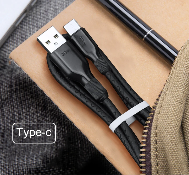 ESVNE 3A быстро Зарядное устройство Micro USB кабель для передачи данных для iPhone XiaoMi android 8 контактный шнур провод Тип C кабель USB C для зарядки мобильного телефона