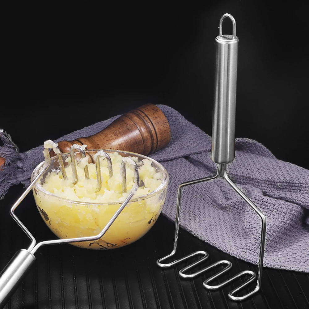 Stainless Steel Wave Shape Potato Masher Cutter Tool Kitchen Restaurant Gadgets Tools Fruit Vegetable Crusher vegetable chopper potato masher kitchen cutter