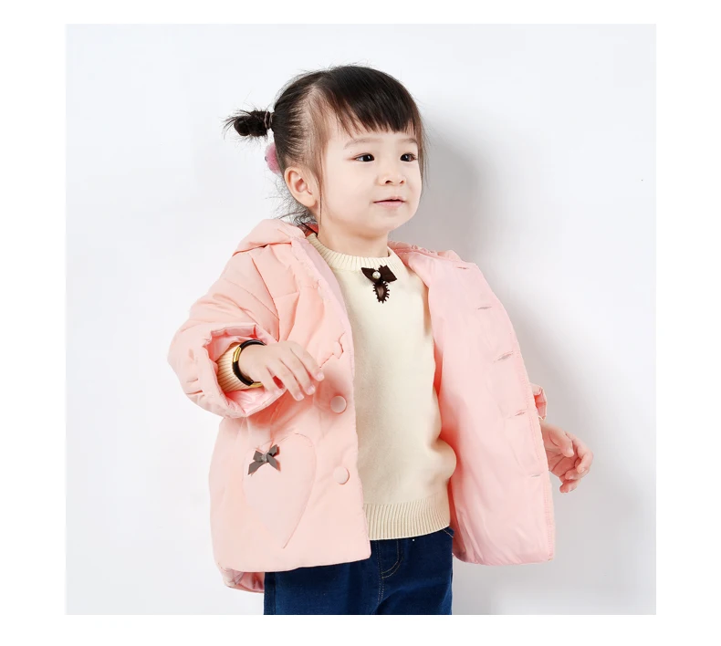 Dinstry/зимняя одежда плотное хлопковое пальто для девочек зимнее пальто для девочек от 1 до 4 лет хлопковая куртка детская зимняя куртка