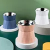 Stainless Steel Cat Bowl High Foot Dog Bowl Neck Protector Cat Food Water Bowl Anti-overturning Bowl Pet Feeder Bowl Supplies 1