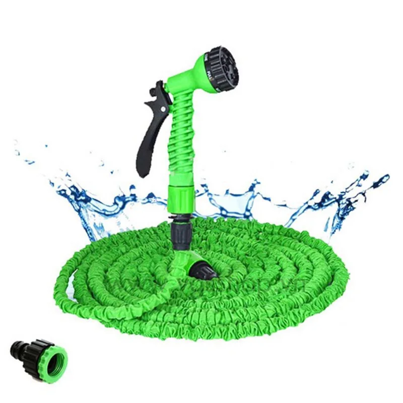 

New 25FT-200FT Expandable Magic Flexible Garden Hose Water Hose For Car EU Hose Plastic Hoses Pipe With Spray Gun To Watering