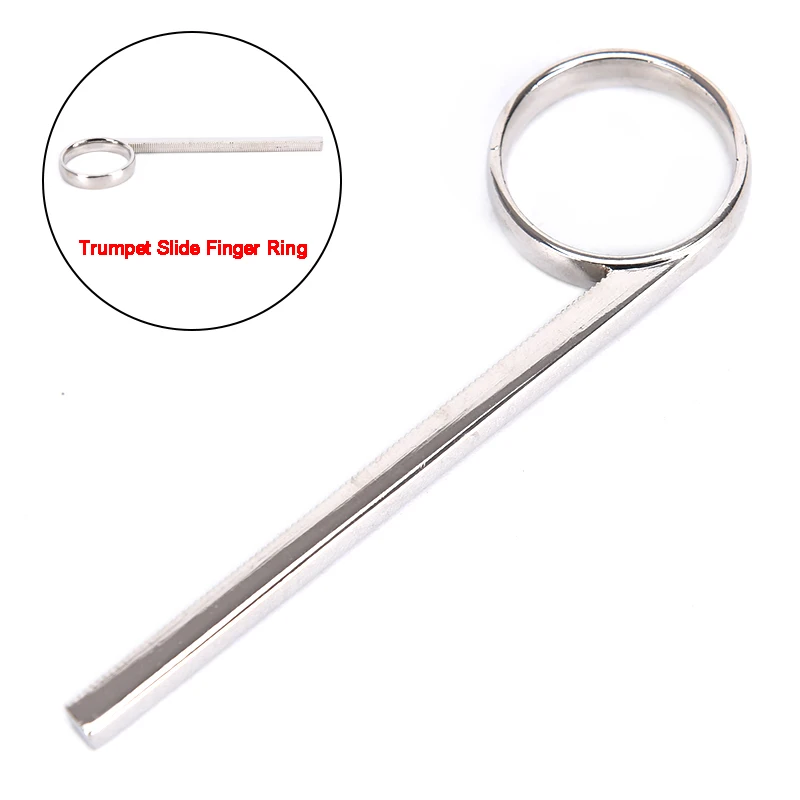 

85mm Nickel Plated Metal Trumpet 3rd Valve Slide Finger Pull Ring For Professional Trumpet Cornet Replacement Accessories