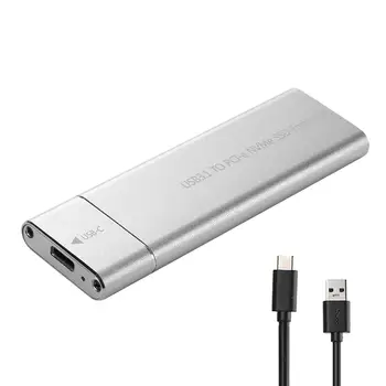 

VKTECH 10Gbps Transmission Aluminium Alloy Type-C USB 3.1 to M.2 NVM Express HDD Enclosure High-speed Solid State Hard Disk Case