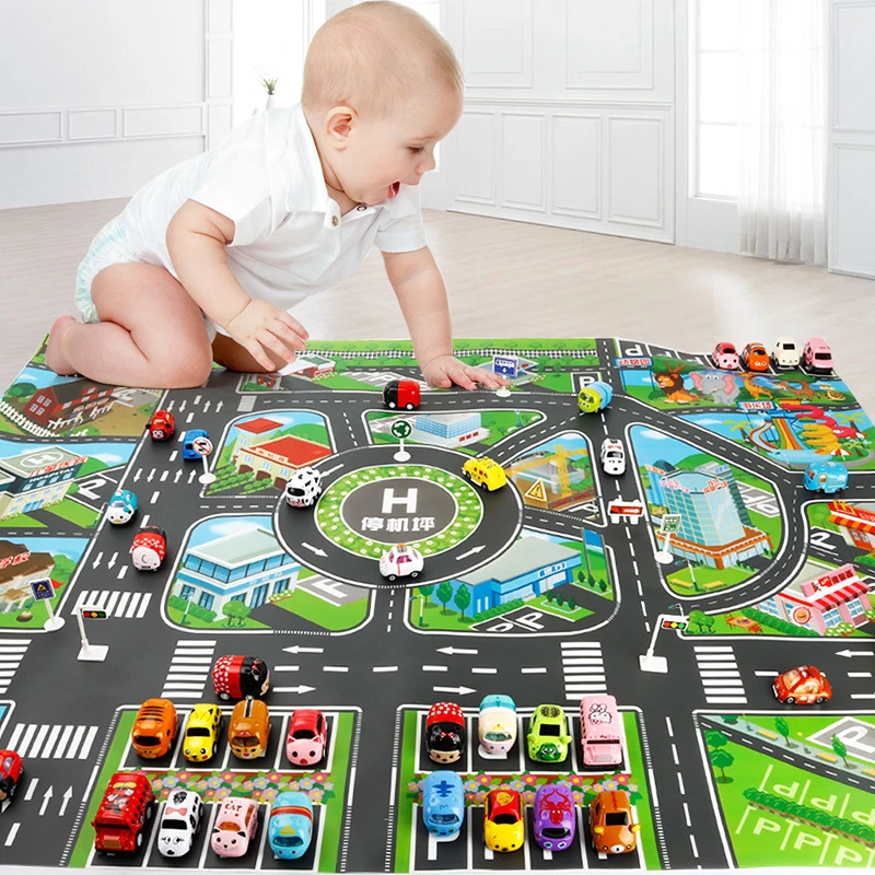 picture Dibujos De Carreteras Para Niños alfombra con camino para jugar mapa de trafico para ninos y ninas juguete educativo alfombra de carretera para bebes alfombra de ciudad de dibujos