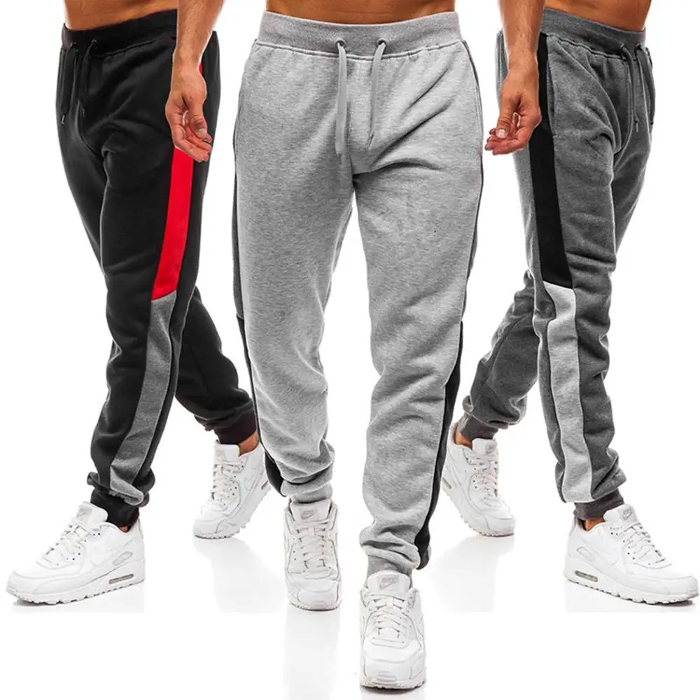 Men Pants Hip Joggers Pants 2019 New Male Trousers Men Solid Pants Sweatpants Hot Sports Pants Pants Edge Stitching Design