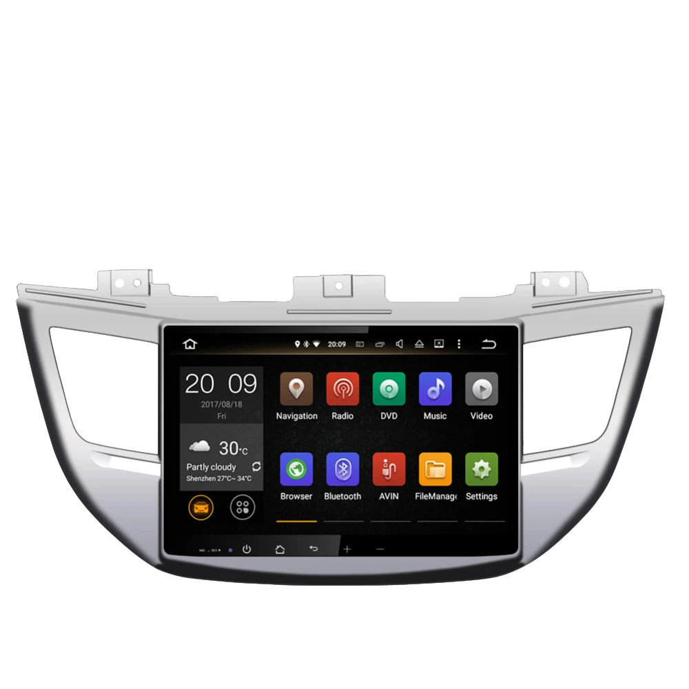 Автомобильный мультимедийный DVD-плеер на Android 10 0 с GPS-навигацией для HYUNDAI TUCSON/IX35