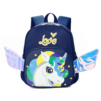 

New Cute unicorn Baby Safety Harness Backpack Toddler Anti-lost Bag Children comfortable Schoolbag toddler anti lost wrist link