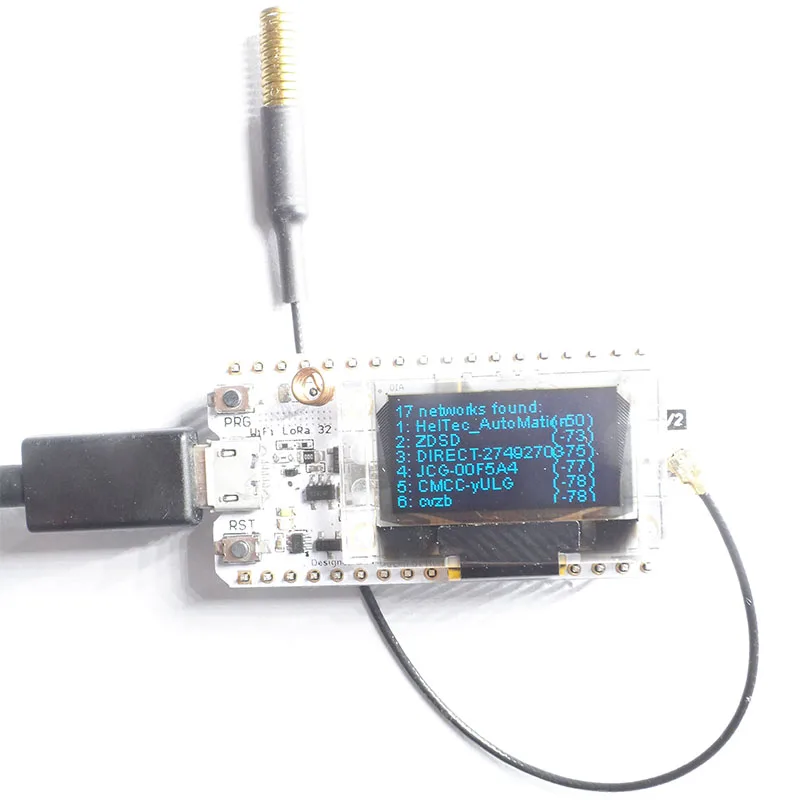 

LoRa SX1278 ESP32 chip OLED WIFI node 433-470 upgrade version