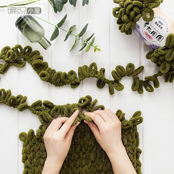 

Finger circle line hand-knitted hat scarf blanket arm weaving yarn weaving DIY line 7 meters/100g