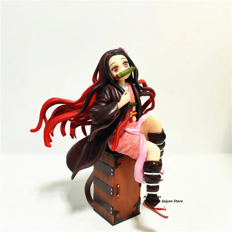 Kimetsu no Yaiba Nezuko Tanjirou Zenitsu фигурка 1/8 ПВХ модель игрушки Demon Slayer Аниме Дракон изменения фигурка игрушки - Цвет: no retail box