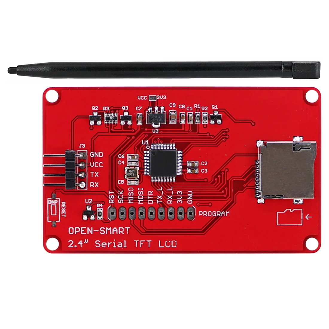 2,4 дюймов UART серийный TFT lcd сенсорный экран расширительный экран с стилусом для Arduino/ST/51/RPi