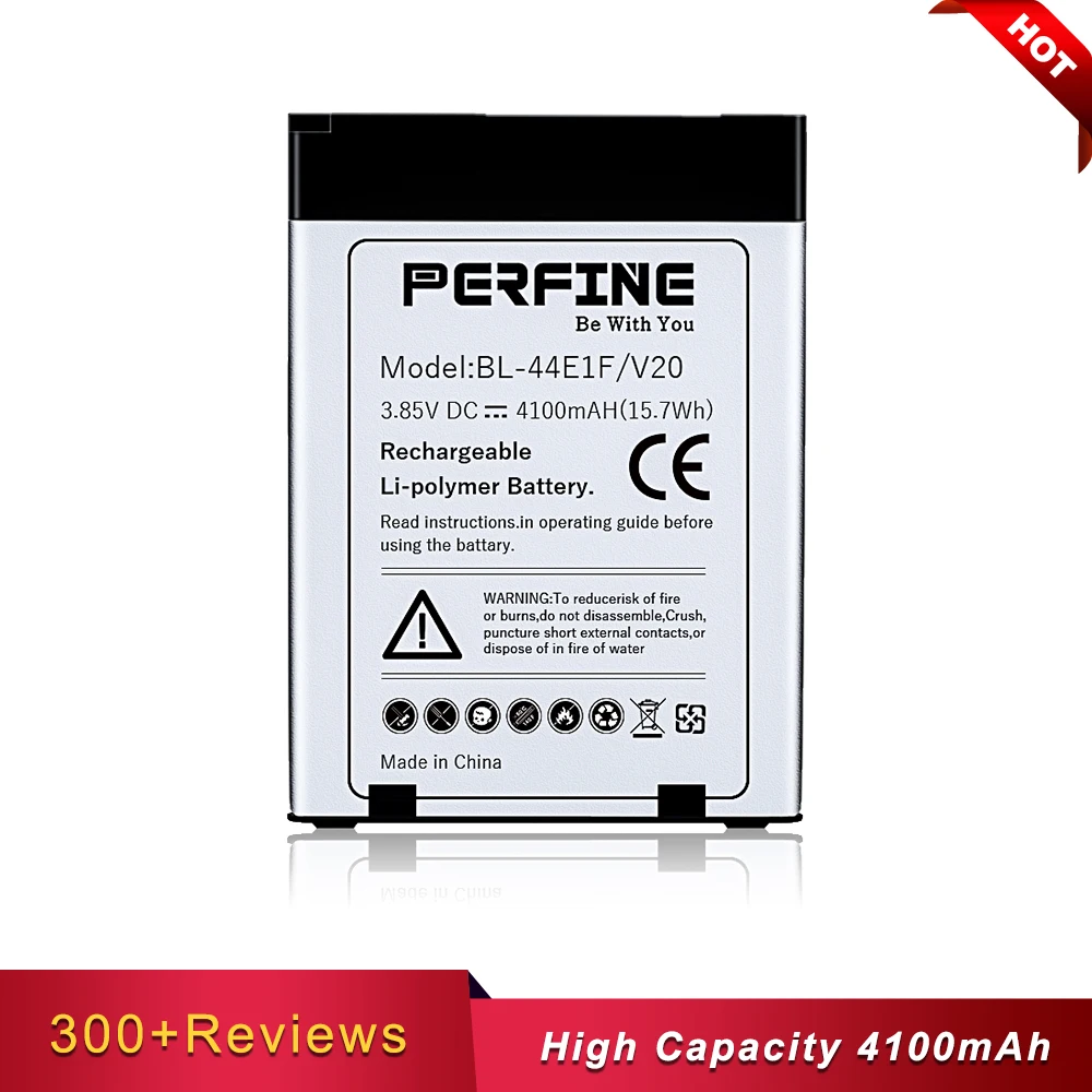 Perfine V20 4100 мА/ч BL 44E1F для LG Батарея Замена H915 H910 H990N US996 F800L V10 45B1F H901 Stylo 2|Аккумуляторы