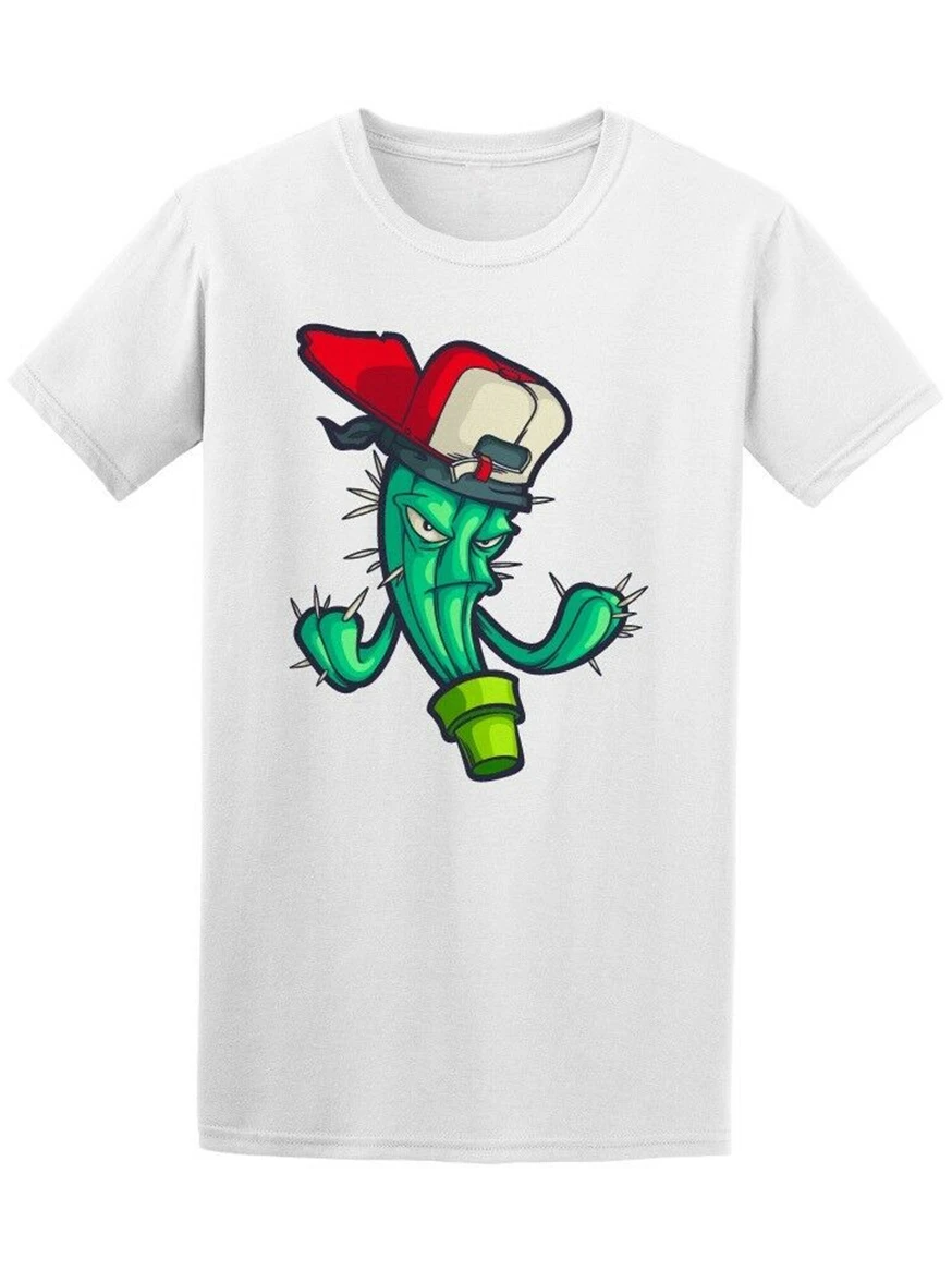 

Rude Cactus With Hat Doodle Tee Men'S -Image By New Funny Tee Shirt