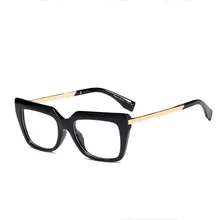 Модные Женские оправы для очков, большие оправы для очков, очки для близорукости, прозрачные линзы, уличные линзы, UV400, оптические очки