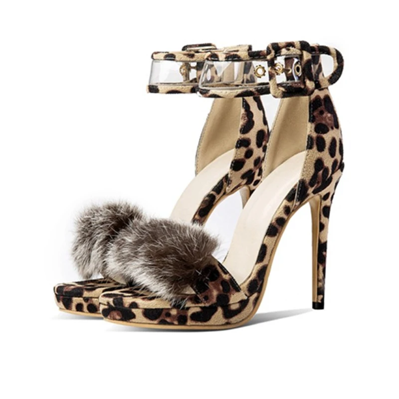platform leopard print heels