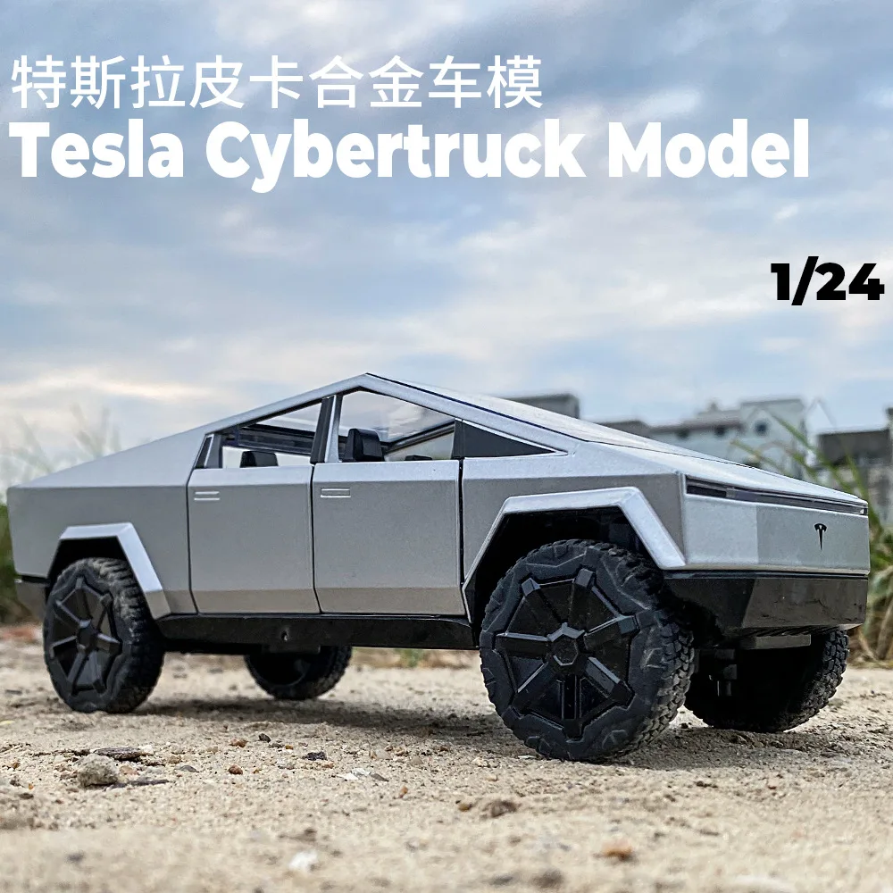 Модель 1/24 года Tesla CYBERTRUCK Cyberpick коллекционная металлическая модель автомобиля