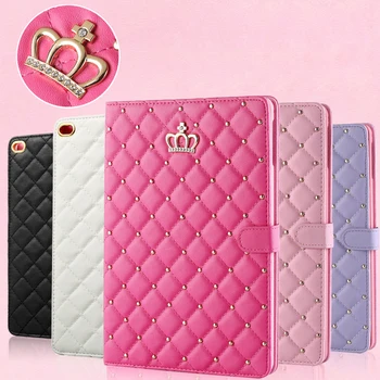 

Luxury Crown Case Bling Bling Stand Flip Cover Funda for New iPad 2017 2018 9.7'' Air 1 2,Coque for iPad Mini 5 4 3 2 1 Shell