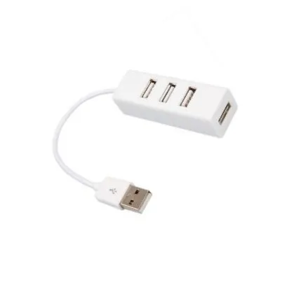 white 4 Порты и разъёмы USB 2,0 концентратор вкл/выкл кнопка+ Мощность Кабель-адаптер для портативных ПК - Цвет: white