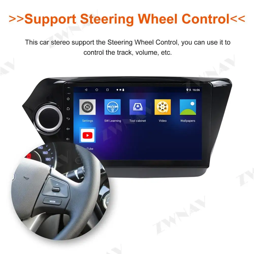 Discount Android 9 built in DSP 4G For Kia Rio 3 K2 2011 2012 2013 2014 2015 2016 Car Radio Multimedia Video Player Navigation GPS 2 Din 2