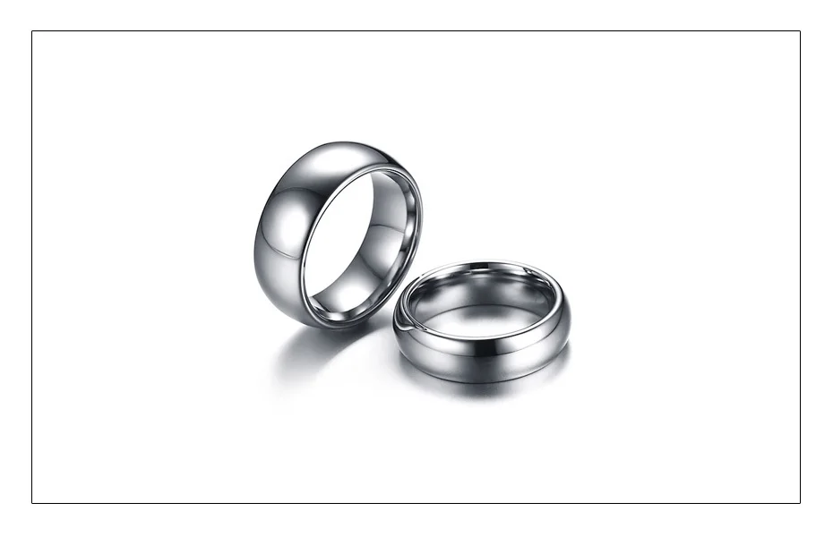 Meaeguet Silver Color Tungsten Carbide Wedding Band For Men Women Engagement Ring Alliance Couple Jewelry USA Size (25)