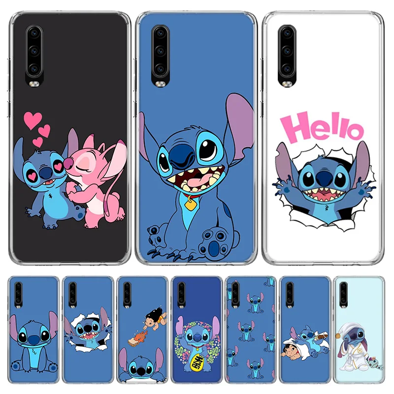 Stitchs Синий чехол для телефона huawei P30 P20 mate 30 20 10 Pro P10 Lite P Smart Z+ Coque Shell Capa