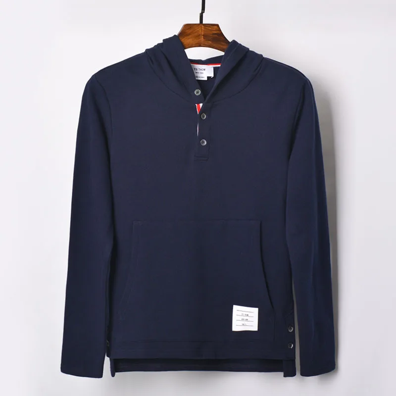 

TB Thom2018 Spring And Autumn New Style Korean-style Trend MEN'S Hooded Sweater Long Sleeve Hoodie