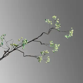 

Off-White Artificial Berries Chinese Zen Ceramic Vase Decoration