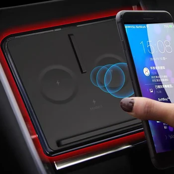 

Fast Wireless Charger Car Charging Pad 3 Interface ABS For Tesla model3 Wireless Charger 10W