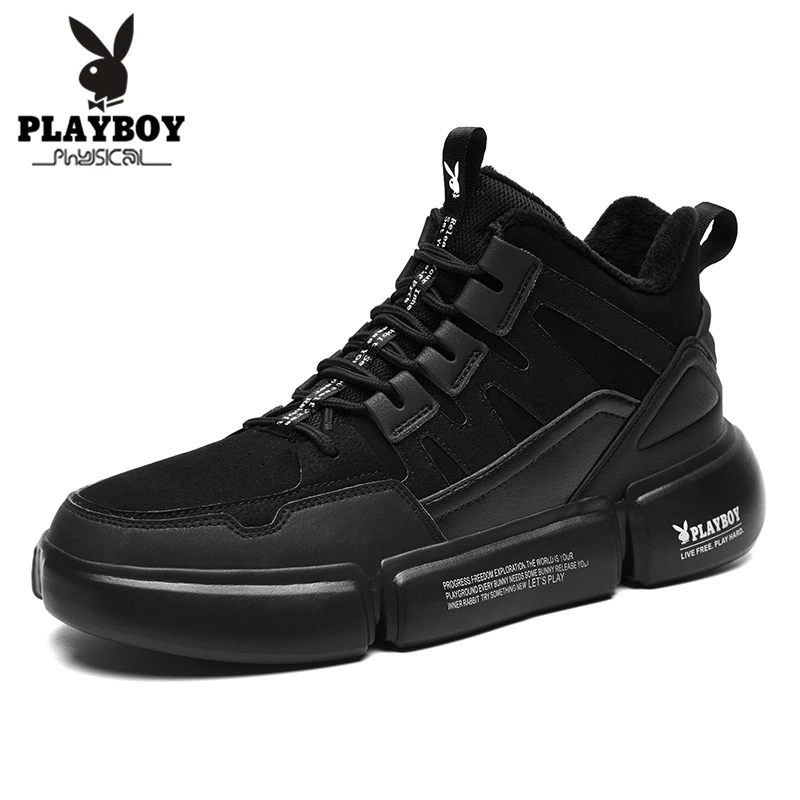PLAYBOY/Новинка; мужские Ботильоны; повседневная обувь; уличная Водонепроницаемая Рабочая обувь; мужские ботинки для пешего туризма; кроссовки; теплые зимние ботинки в стиле милитари