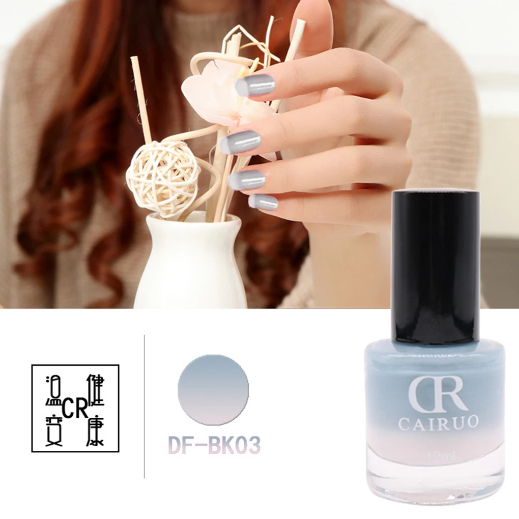 

Portable Candy Colors 12ML Temperature Change Gel Gradient Nail Polish Girls Long Lasting UV Polish Gel Led Gel Lacquer