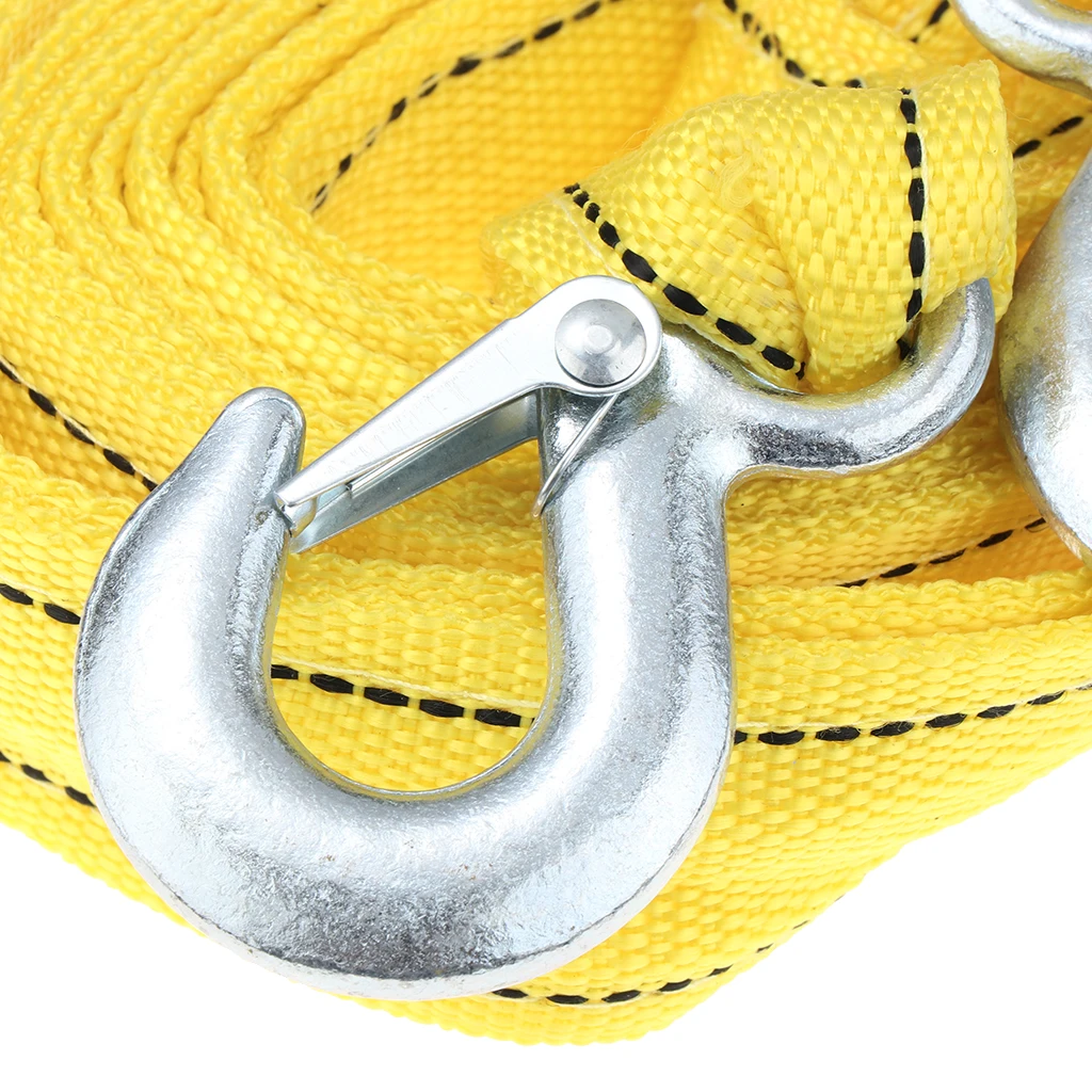Towing Strap Tow Rope Nylon Trailer Belt 4M 5 Tons Heavy Duty Road Recovery