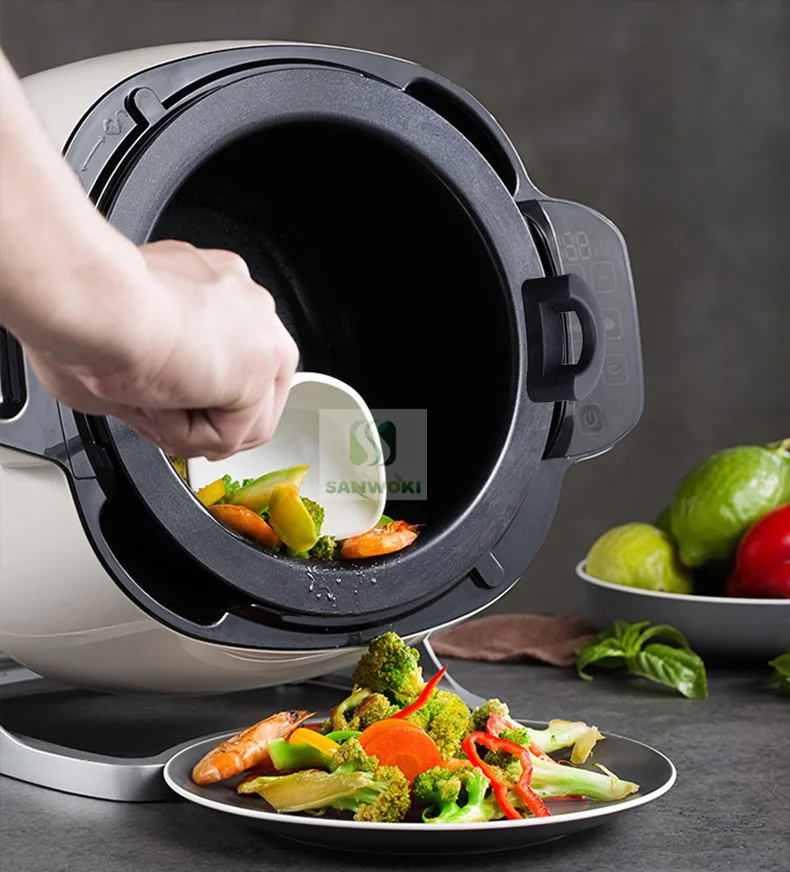 6L Automatic intelligent stirring cooker robot electric chinese food automatic stir fryer machine 2000w Fried rice Machine 5