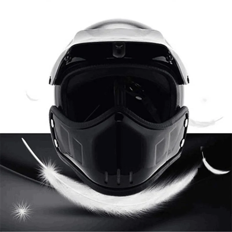 Мотоциклетный шлем MX ATV Dirt Bike Матовый Черный анфас шлемы защитный шлем для мотокросса s m l xl XXL для взрослых