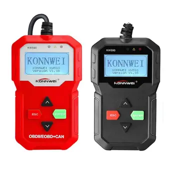 

Kw590 Car Fault Diagnosis Instrument Detector Scanner 12V Voltage Car Diagnostic Instrument Supports Six Languages