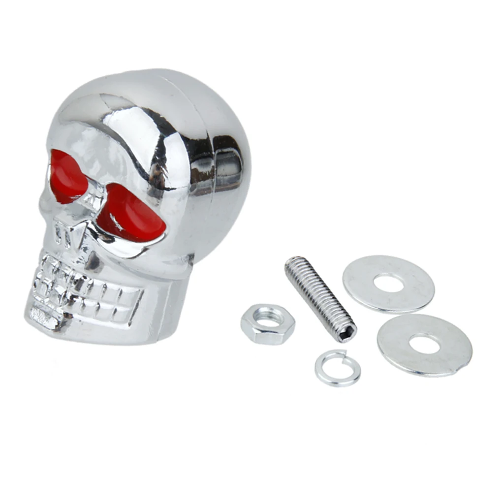 10pcs Motorcycle Skull Caps License Plate Frame Bolts Screw Tag Fasteners