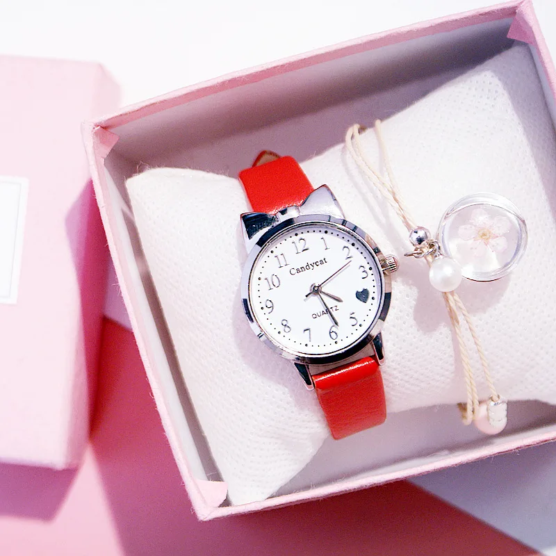 Женские часы, браслет, набор, звездное небо, женские часы-браслет, повседневные, кожа, кварцевые наручные часы, часы, Relogio Feminino - Цвет: with bracelet
