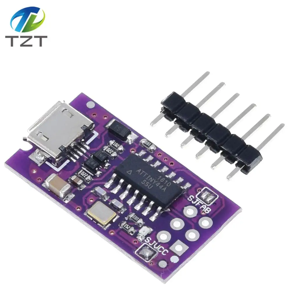 Миниатюрный программатор с Micro USB AVR ISP ATtiny44 ATTiny45 ATTiny85 модуль для IDE загрузчика