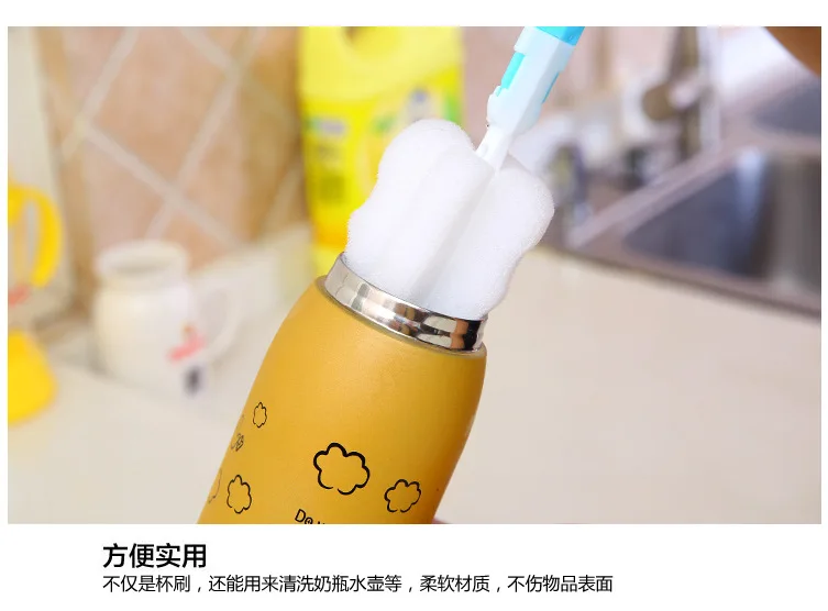 Красочные длинные толстые decontrutable xi bei plastic пластиковые сильные длинные ручки бутылки кисти qu wu shua чашки кисти производители Direc