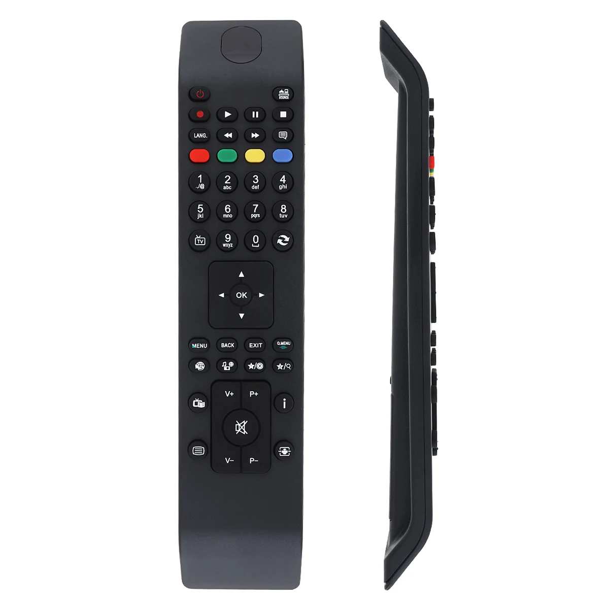 

433 MHz Universal Replacement IR TV Remote Control with 10M Transmission Distance Black TV Remote Control Fit for JVC RC4800