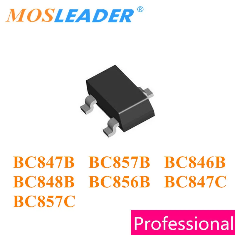 Mosleader SOT23 3000 шт. BC847B 1F BC848B 1K BC857B 3F BC846B 1B BC856B 3B BC847C 1G BC857C 3G BC847 BC857 BC846 BC856 китайский|pnp|pnp