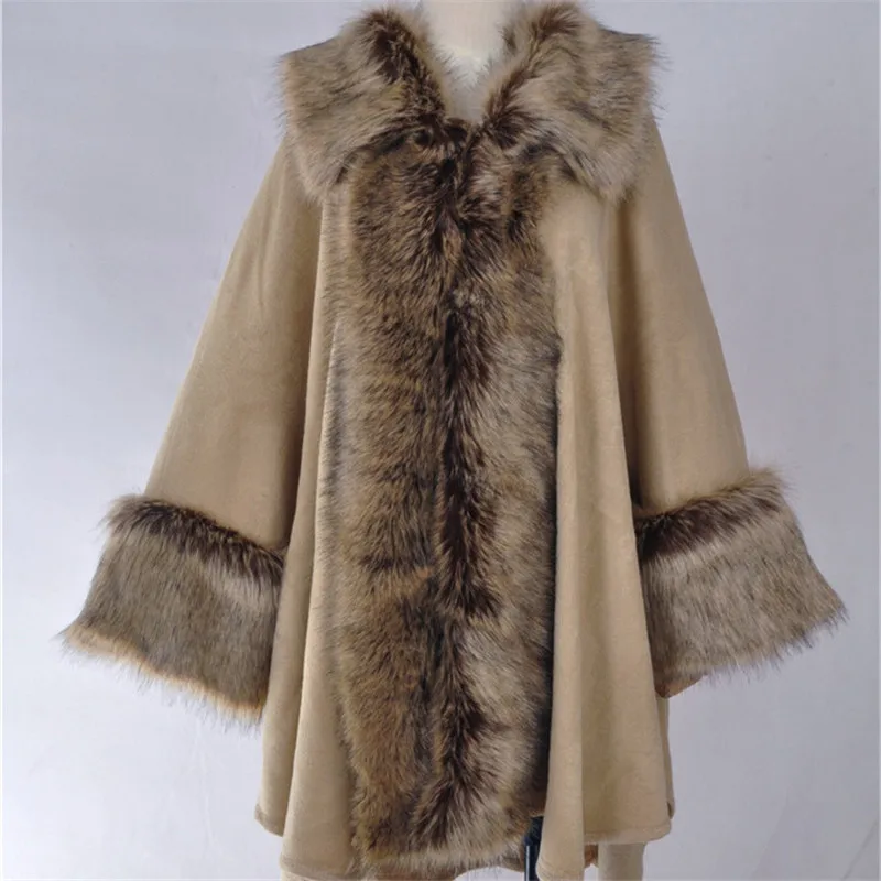 Winter Faux Fur Jacket Wrap Wedding Bolero Shawl Cape Bridal Shawl